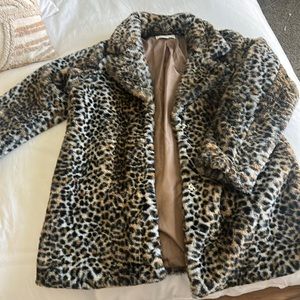 Women’s Faux Fur Leopard coat